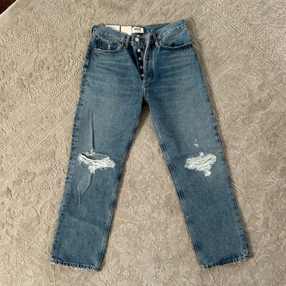 Lana Crop Mid Rise Agolde Jeans